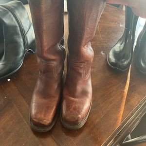 Frye Campus Boots leather size 8 brown